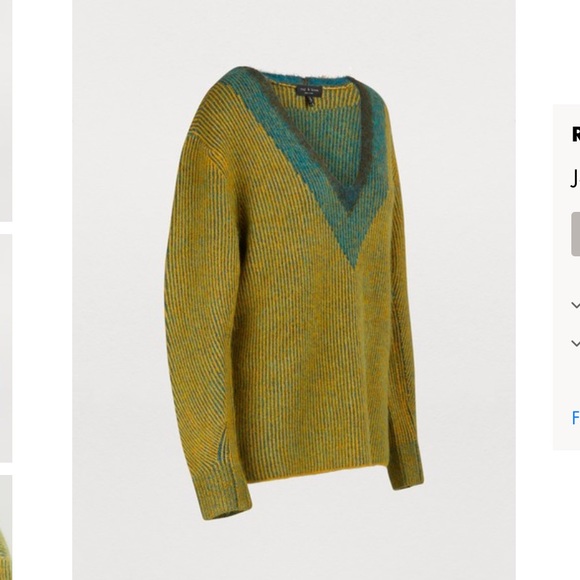 Rag & Bone Jonie V-Neck Sweater - Picture 3 of 8